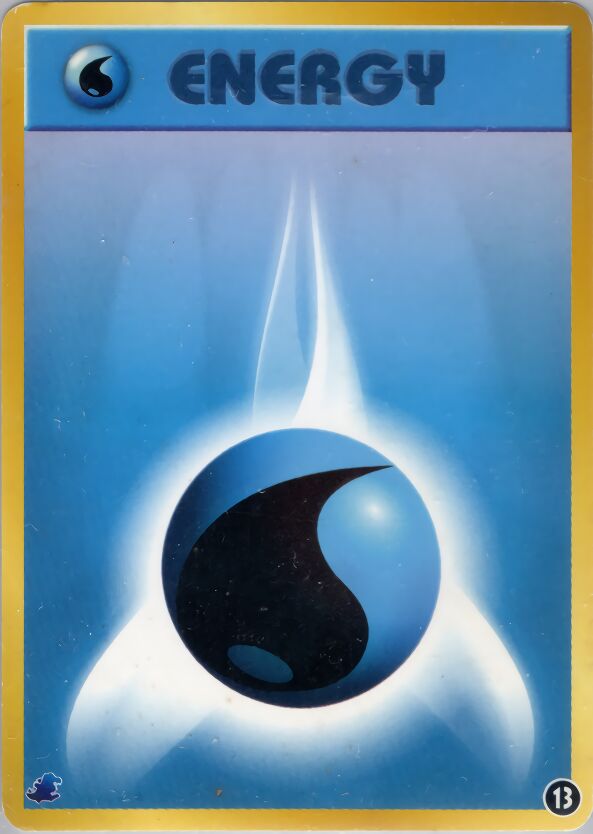 Water Energy 013 — Intro Pack Neo (Totodile) (Japanese Pokémon TCG card)