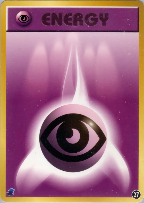 Psychic Energy 027 — Intro Pack Neo (Totodile) (Japanese Pokémon TCG card)