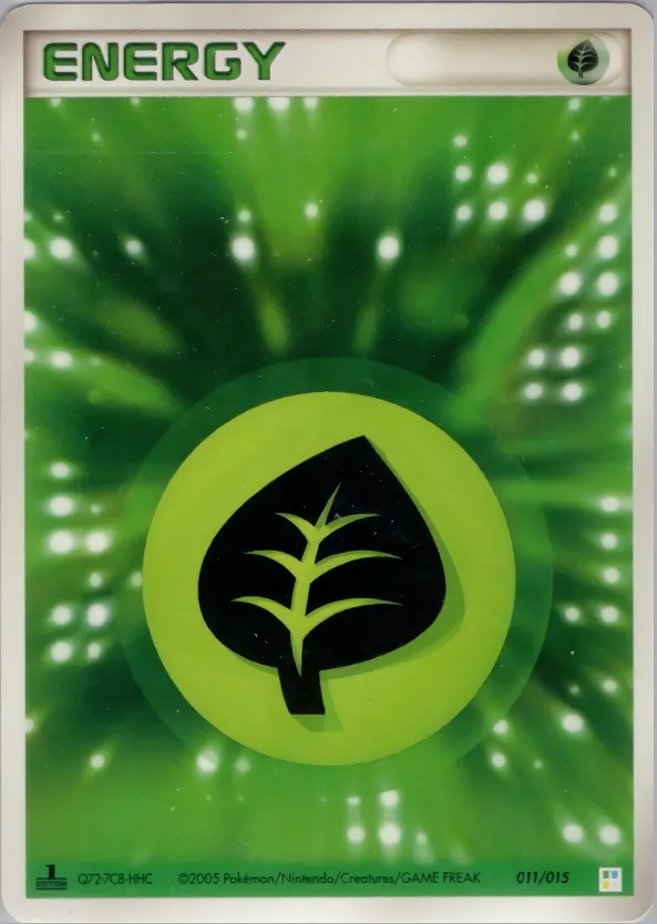 Grass Energy 011 — Master Kit (Bulbasaur) (Japanese Pokémon TCG card)