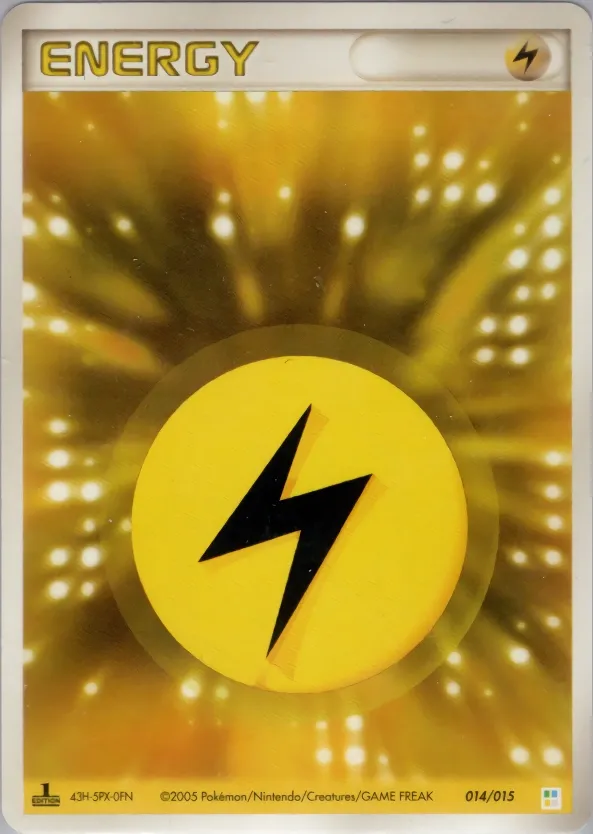 Lightning Energy 014 — Master Kit (Bulbasaur) (Japanese Pokémon TCG card)