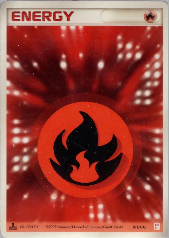 Fire Energy 011 — Master Kit (Torchic) (Japanese Pokémon TCG card)