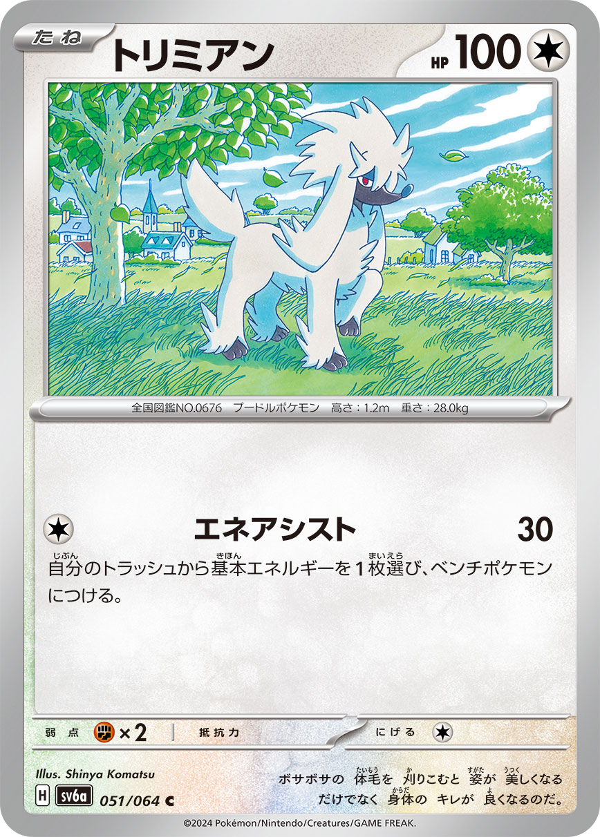 Furfrou 051/94 — Night Wanderer (Japanese Pokémon TCG card)