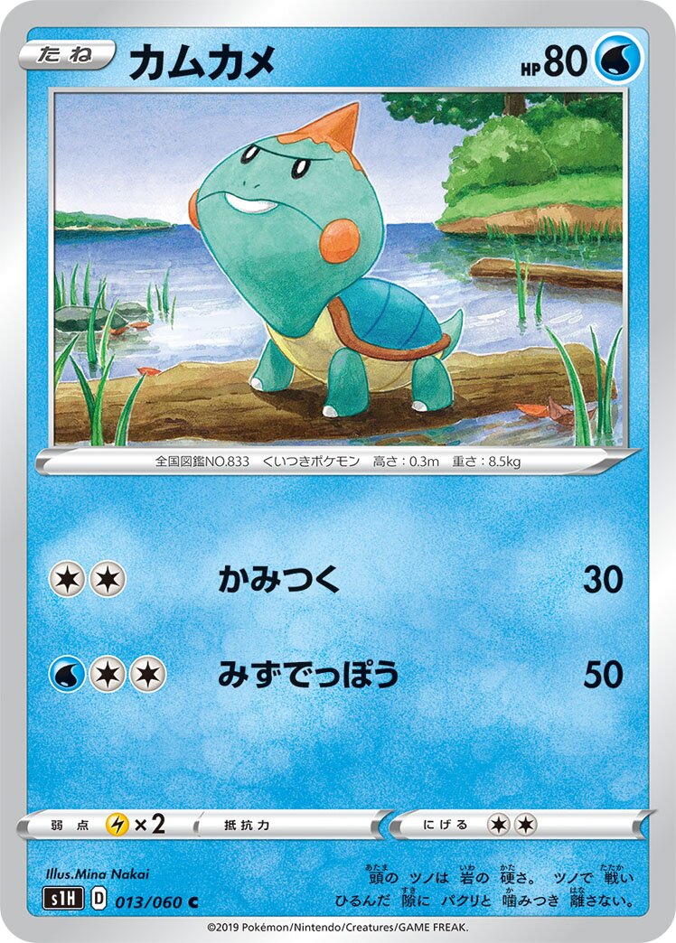 Chewtle 013/75 — Shield (Japanese Pokémon TCG card)