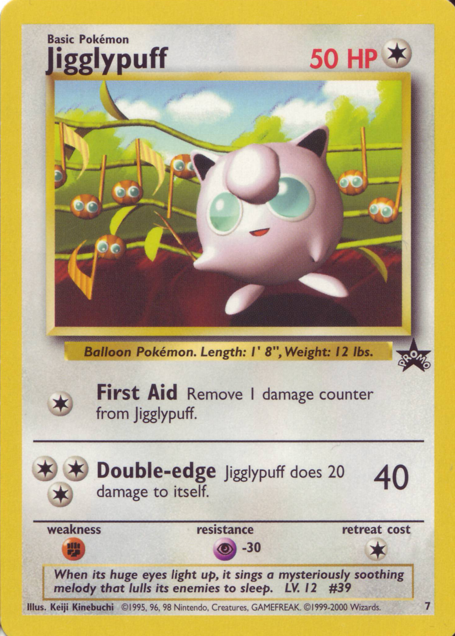 Jigglypuff [Non-glossy] [Non-glossy] — Unnumbered Promotional 1996 (Japanese Pokémon TCG card)