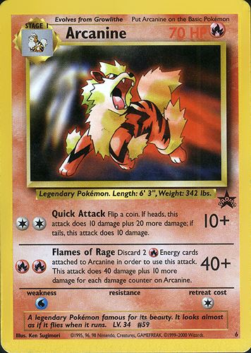 Arcanine [CD Promo] — Unnumbered Promotional 1999 (Japanese Pokémon TCG card)