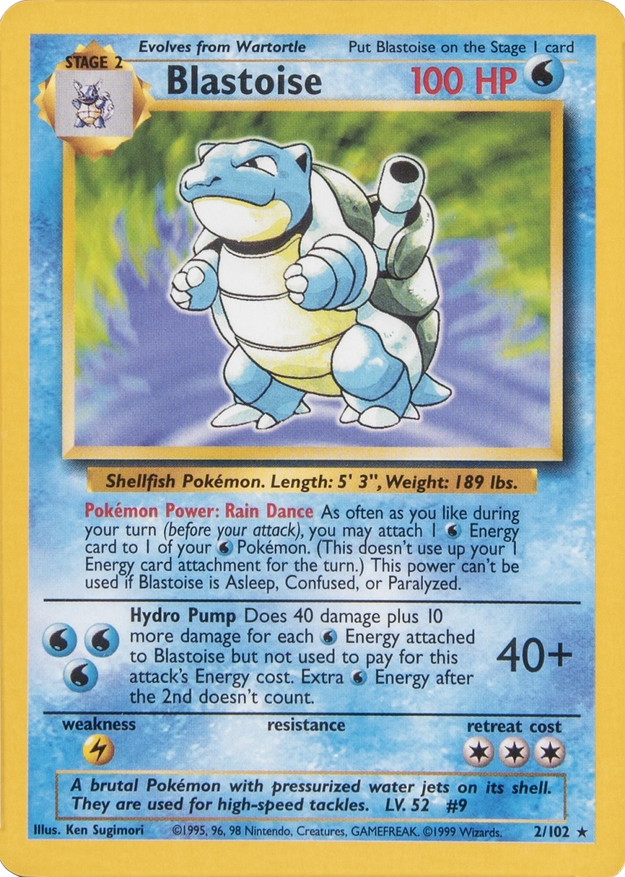 Blastoise [CD Promo] — Unnumbered Promotional 1999 (Japanese Pokémon TCG card)