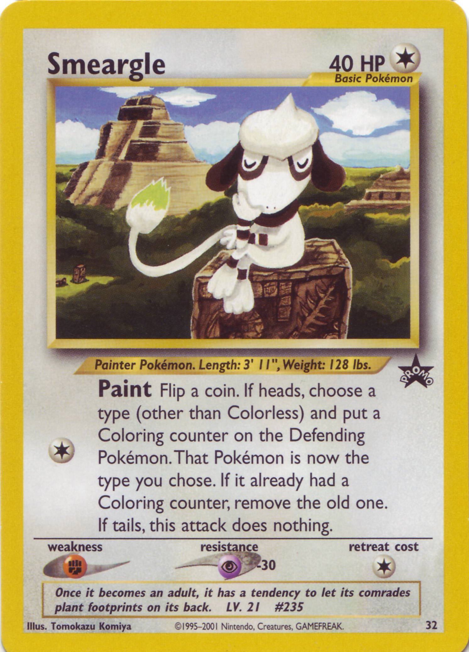 Smeargle [Trainers] — Unnumbered Promotional 2000 (Japanese Pokémon TCG card)