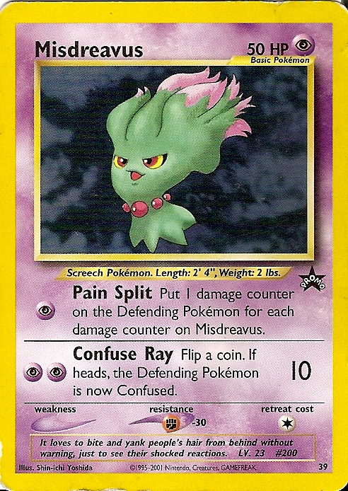 Misdreavus [Trainers] — Unnumbered Promotional 2000 (Japanese Pokémon TCG card)