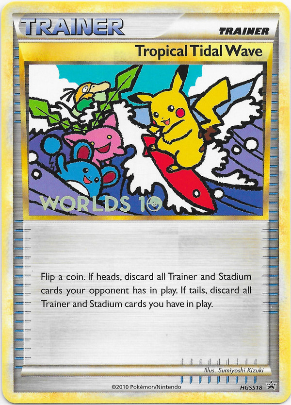 Tropical Tidal Wave [Worlds 2005] — Unnumbered Promotional 2005 (Japanese Pokémon TCG card)