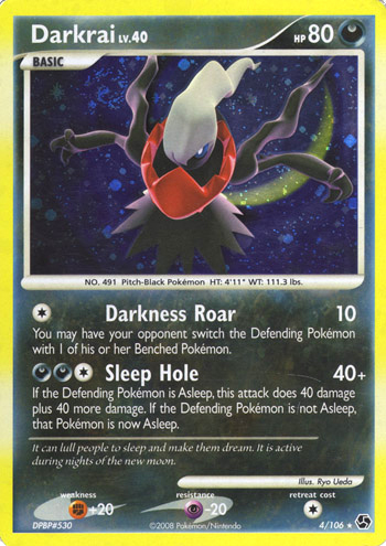 Darkrai (Shining Darkness) [Jumbo] — Unnumbered Promotional 2007 (Japanese Pokémon TCG card)