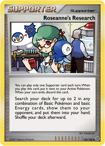 Roseanne's Research [Support] — Unnumbered Promotional 2007 (Japanese Pokémon TCG card)
