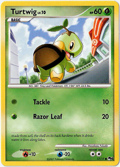 Turtwig (Space-Time Creation) [Mini] — Unnumbered Promotional 2007 (Japanese Pokémon TCG card)
