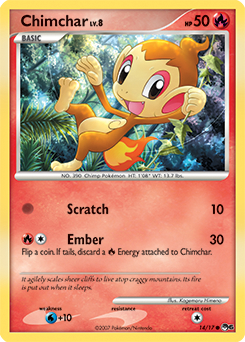 Chimchar (Space-Time Creation) [Mini] — Unnumbered Promotional 2007 (Japanese Pokémon TCG card)