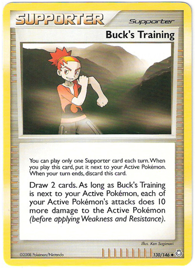 Buck's Training [Support] — Unnumbered Promotional 2008 (Japanese Pokémon TCG card)