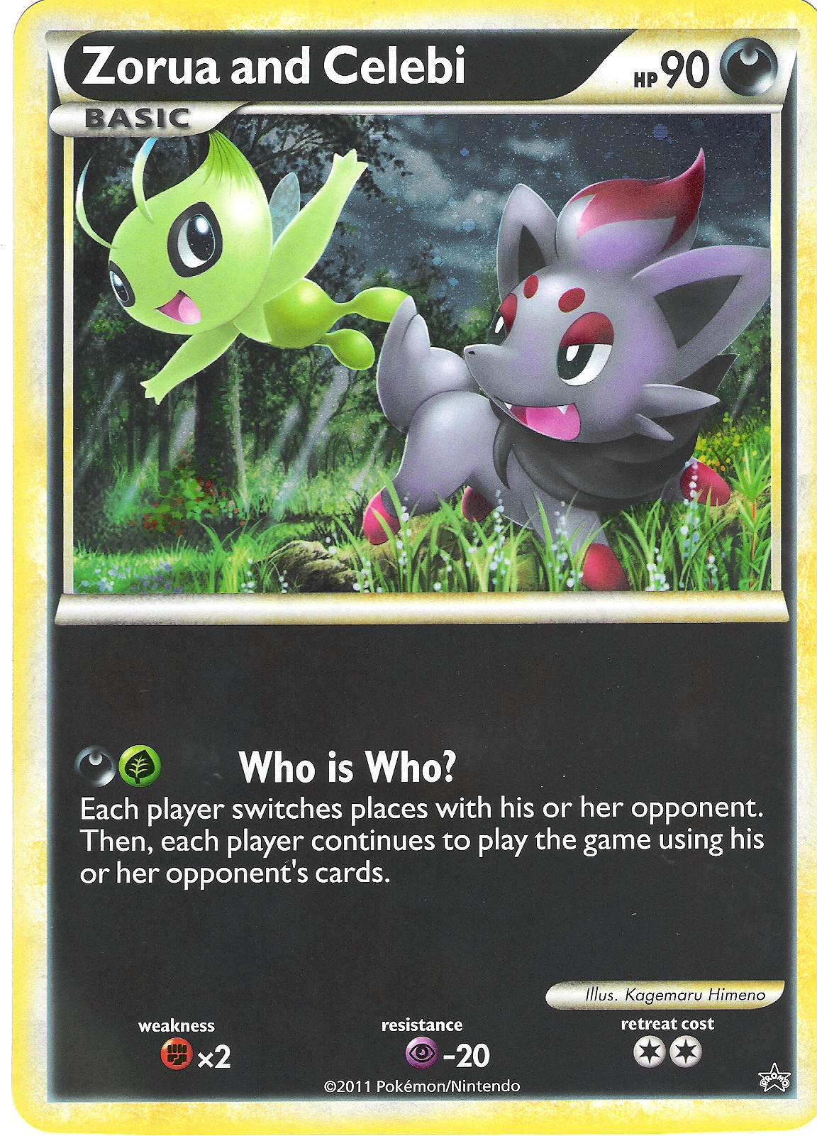 Zorua and Celebi [Jumbo] Pokémon TCG cards