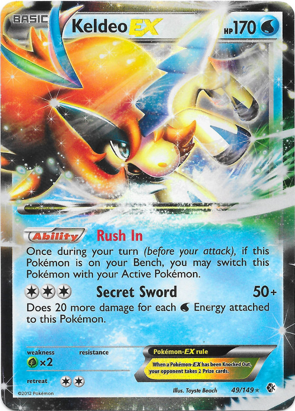 Keldeo EX [BW-P] — Unnumbered Promotional 2013 (Japanese Pokémon TCG card)