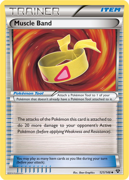Muscle Band [XY-P] — Unnumbered Promotional 2013 (Japanese Pokémon TCG card)