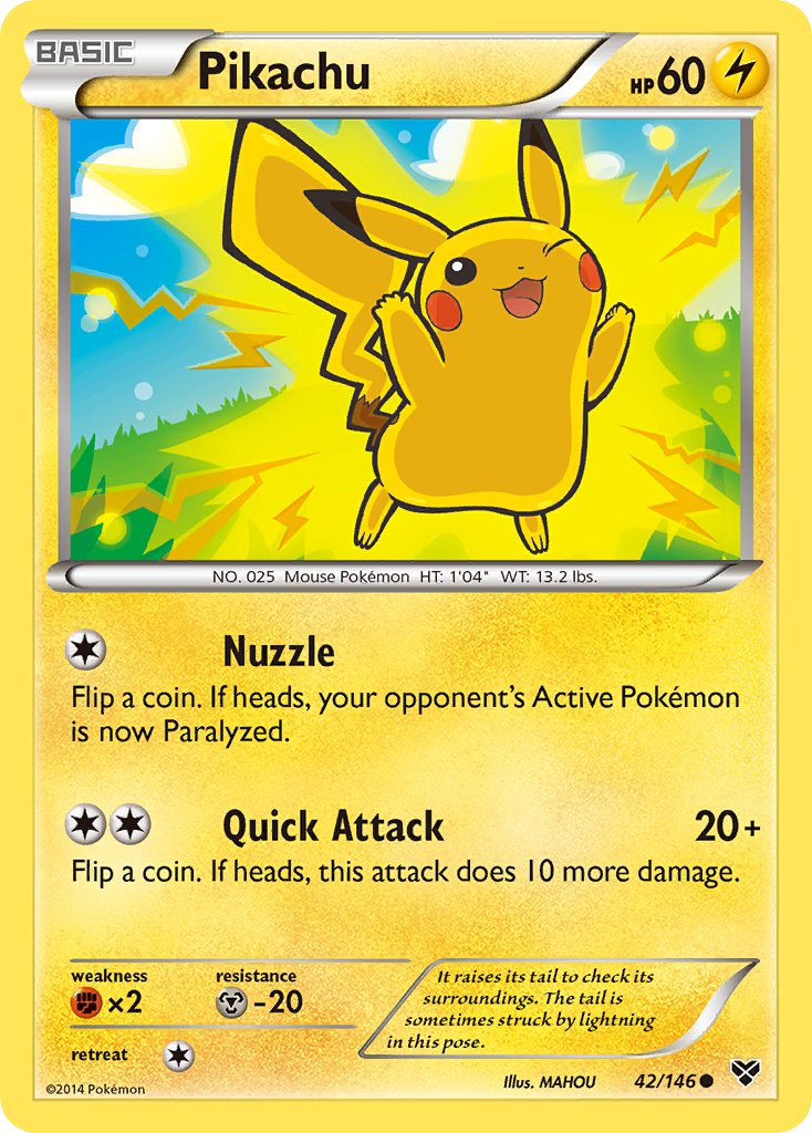 Pikachu [XY-P] — Unnumbered Promotional 2016 (Japanese Pokémon TCG card)