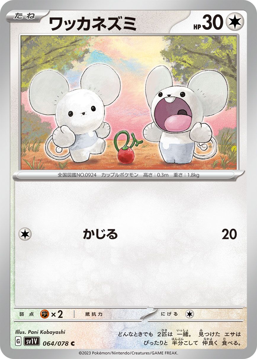 Tandemaus 064/108 — Violet ex (Japanese Pokémon TCG card)