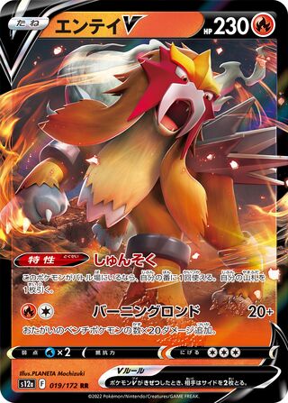 Entei V 019/262 — VSTAR Universe (Japanese Pokémon TCG card)