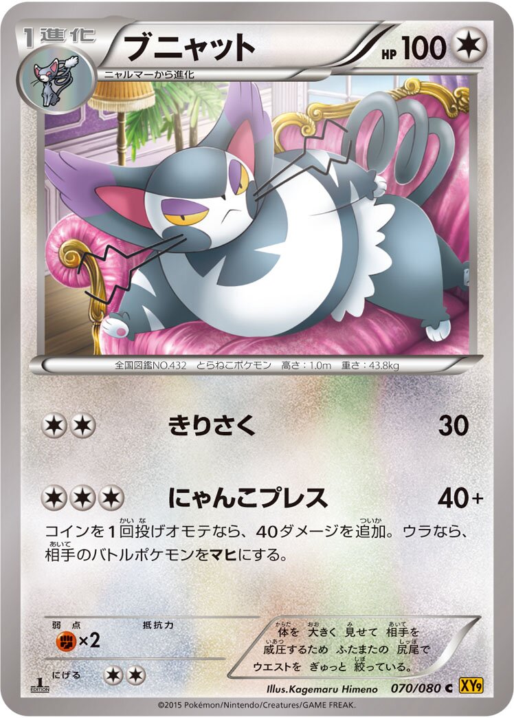 Purugly 070 — Rage of the Broken Heavens (Japanese Pokémon TCG card)