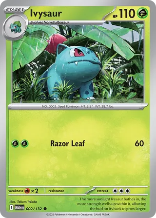 Ivysaur 002/188 — Mega Evolution (English Pokémon TCG card)