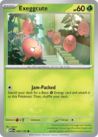 Exeggcute 004/188 — Mega Evolution (English Pokémon TCG card)