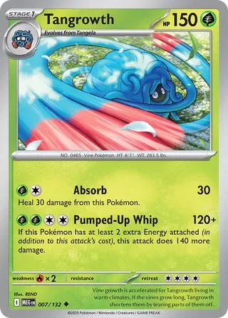 Tangrowth 007/188 — Mega Evolution (English Pokémon TCG card)