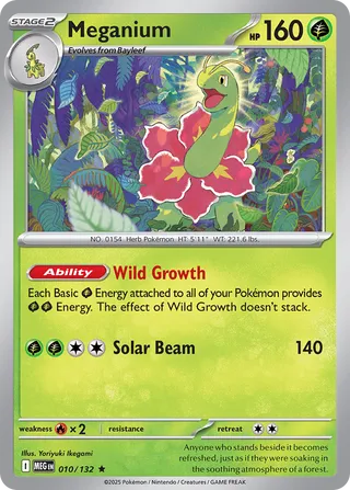 Meganium 010/188 — Mega Evolution (English Pokémon TCG card)