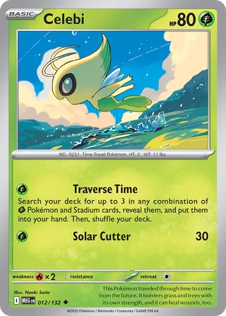 Celebi 012/188 — Mega Evolution (English Pokémon TCG card)