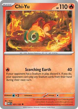 Chi-Yu 031/188 — Mega Evolution (English Pokémon TCG card)