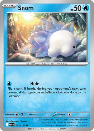 Snom 042/188 — Mega Evolution (English Pokémon TCG card)