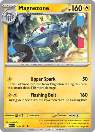 Magnezone 047/188 — Mega Evolution (English Pokémon TCG card)