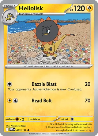 Heliolisk 053/188 — Mega Evolution (English Pokémon TCG card)
