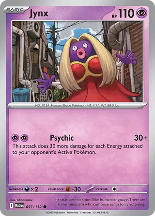 Jynx 057/188 — Mega Evolution (English Pokémon TCG card)