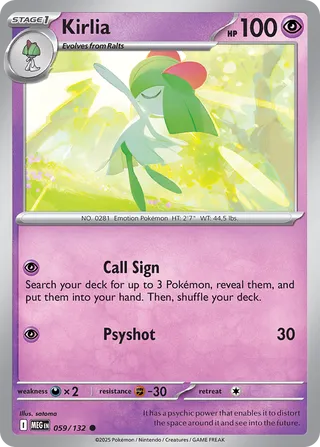 Kirlia 059/188 — Mega Evolution (English Pokémon TCG card)