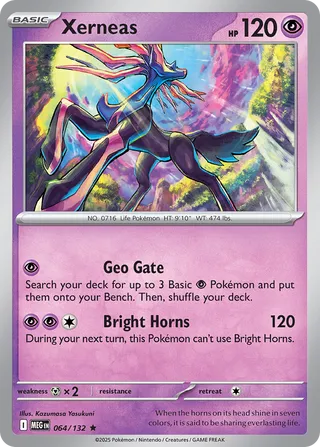 Xerneas 064/188 — Mega Evolution (English Pokémon TCG card)