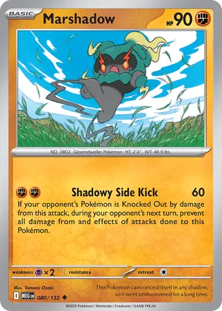 Marshadow 080/188 — Mega Evolution (English Pokémon TCG card)