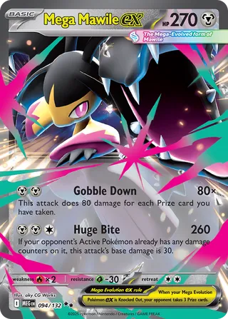 Mega Mawile ex 094/188 — Mega Evolution (English Pokémon TCG card)