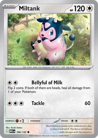 Miltank 106/188 — Mega Evolution (English Pokémon TCG card)