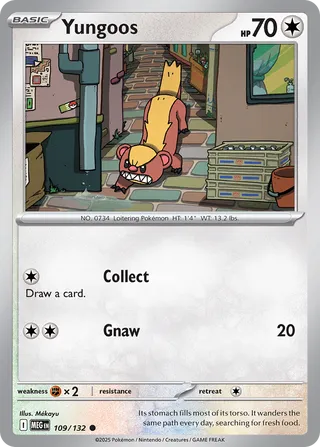 Yungoos 109/188 — Mega Evolution (English Pokémon TCG card)