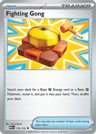 Fighting Gong 116/188 — Mega Evolution (English Pokémon TCG card)