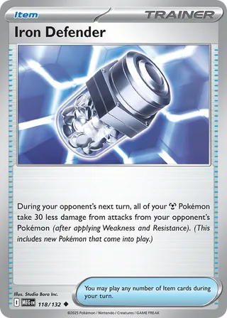Iron Defender 118/188 — Mega Evolution (English Pokémon TCG card)