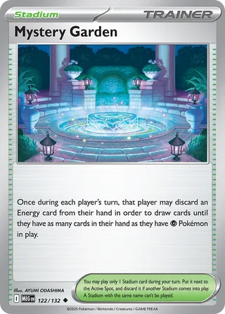 Mystery Garden 122/188 — Mega Evolution (English Pokémon TCG card)