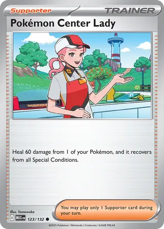 Pokémon Center Lady 123/188 — Mega Evolution (English Pokémon TCG card)