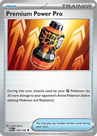 Premium Power Pro 124/188 — Mega Evolution (English Pokémon TCG card)