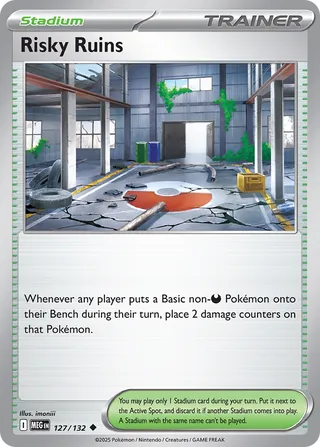 Risky Ruins 127/188 — Mega Evolution (English Pokémon TCG card)