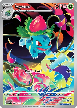 Ivysaur 134/188 — Mega Evolution (English Pokémon TCG card)