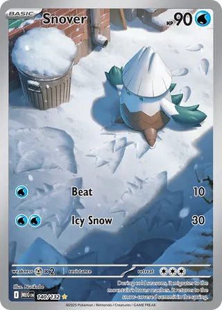 Snover 140/188 — Mega Evolution (English Pokémon TCG card)