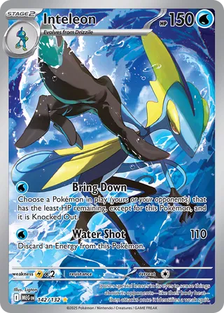Inteleon 142/188 — Mega Evolution (English Pokémon TCG card)